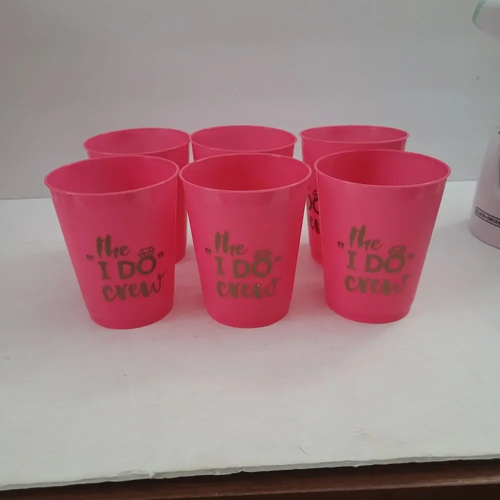 Wedding or Bachelorette Party Cups 3 Sizes
